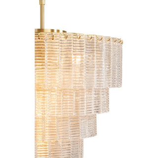Alara Medium 60cm 9 Light 5 Tier Chandelier Satin Brass