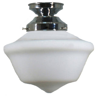 Lighting Inspirations Victorian Schoolhouse Batten Fix – 9" Opal Matte Glass
