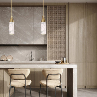 MARMOL - Marble Cylinder Pendant Light