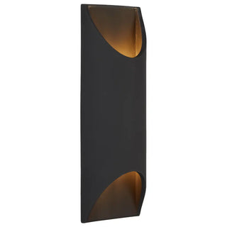 Telbix Mazal black gypsum indoor wall light with up-and-down illumination.