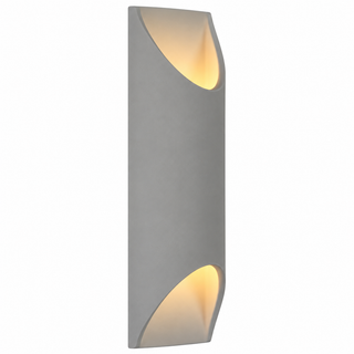 Telbix Mazal grey gypsum wall light with a smooth matt finish.