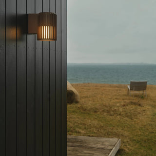 Davoluce Nordlux Aludra Wall Light Seaside Brown Metallic corridor lifestyle