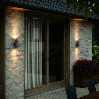 Kyklop Ripple outdoor wall light black up down lighting Nordlux exterior facade
