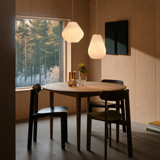 Sallino and Aviana pendant lights styled together modern interior Nordlux