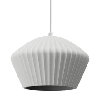Munia Fluted Dome Pendant – Paintable Ribbed Gypsum