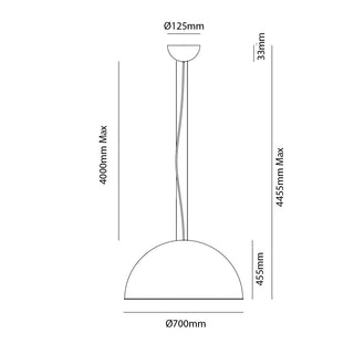 Newport Dome Pendant Light – Black with Gold, Silver or Copper Leaf Interior