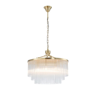 Evangeline Medium 60cm 8 Light Chandelier Satin Brass