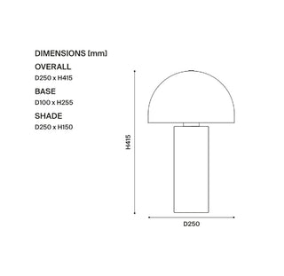 Ore Table Lamp – Brushed Bronze or Nickel