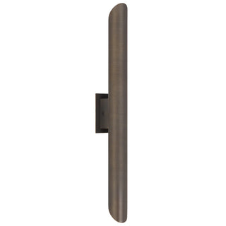 Penros 2 Light Exterior Wall Light in Stainless Steel – modern architectural exterior light.