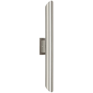 Penros 2 Light Exterior Wall Light in Stainless Steel – modern architectural exterior light