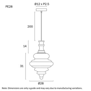 Privas 28cm Pendant Light