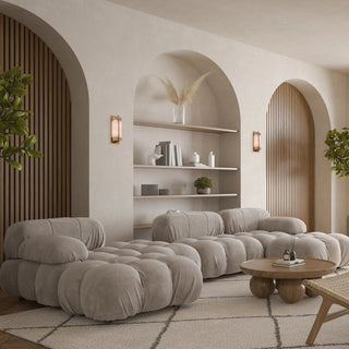CLA Puente decorative brass and marble wall light in luxury home setting