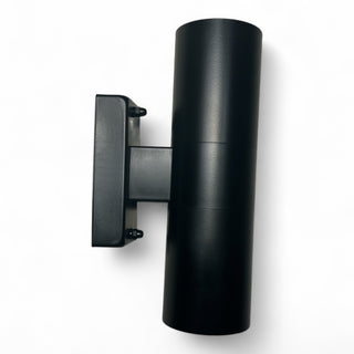 Brilliant Black Denver-II LED Exterior Up/Down Wall Light