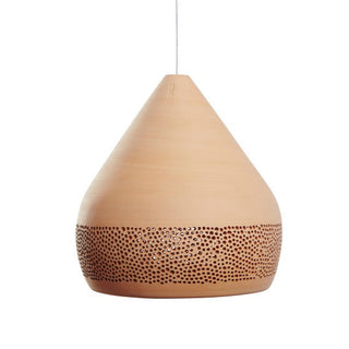 Sponge Oh Spanish handmade pendant lights, clay pendant lights By Pott from Davoluce Lighting. Terracotta pendant lights on display at Davoluce Lighting Showroom in Melbourne. Designed and made in Spain by Miguel Ángel García Belmonte.