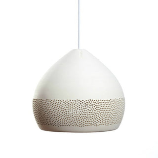 Sponge Oh Spanish handmade pendant lights, clay pendant lights By Pott from Davoluce Lighting. Terracotta pendant lights on display at Davoluce Lighting Showroom in Melbourne. Designed and made in Spain by Miguel Ángel García Belmonte.