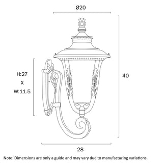 Ramiro 20 Traditional Outdoor Wall Light