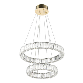 TELBIX RIAS 2 TIER CRYSTAL PENDANTS