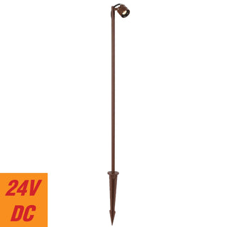 Rilto Micro LED Garden Post Light in cORTEN – IP65 24V Outdoor Light by Telbix