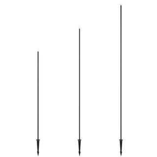 Telbix Rush LED garden post light 3-pack black