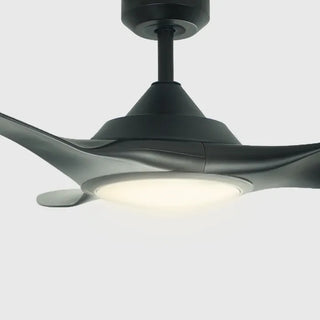Raven RWS Ceiling Fan Light Kit in Black – front angle