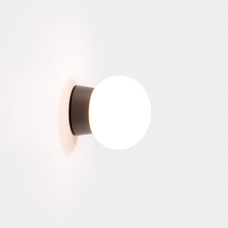 Sphera Wall Light Black finish – LED opal glass wall lamp