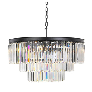 Serene 80cm 3 Rings Crystal Chandelier