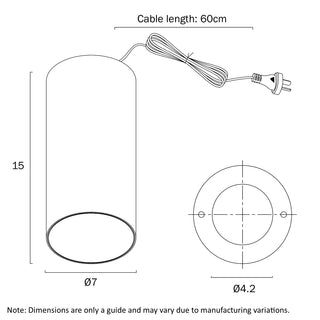 SOVA 70 surface mounted downlight dimensions