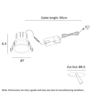 SOVA 70 architectural downlight ceiling installation
