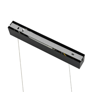 Telbix Sumner Linear Pendant is a sleek and modern lighting solution available in black, brass, or white finishes