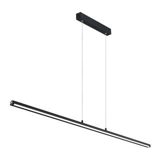 Telbix Sumner Linear Pendant is a sleek and modern lighting solution available in black, brass, or white finishes