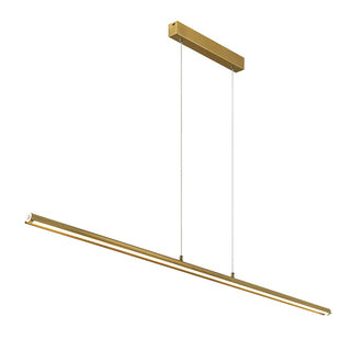 Telbix Sumner Linear Pendant is a sleek and modern lighting solution available in black, brass, or white finishes