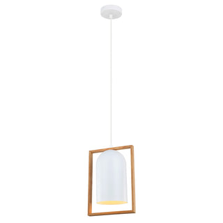 Swing Oblong Timber Frame Pendant Light
