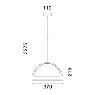 Swing Dome Timber Frame Pendant Light
