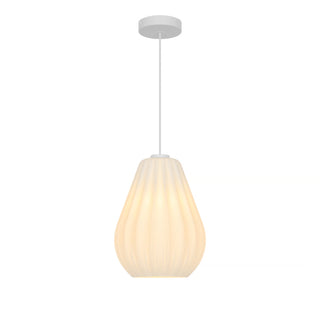 Sallino pendant light dining table warm ambient lighting opal glass