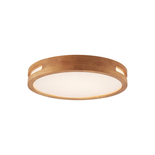Telbix Thalia LED Oyster Light Teak 400mm