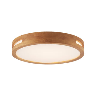 Telbix Thalia LED Oyster Light Teak 500mm