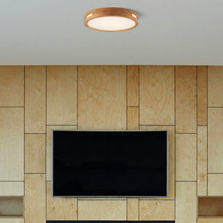 Thalia LED Oyster Light – Teak – 3 Sizes