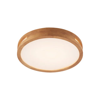Telbix Thalia LED Oyster Light Teak 300mm