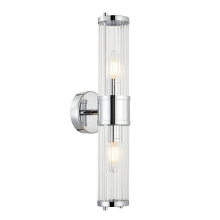 CLA TIEMPO: Interior Up/Down Tubular Clear Glass Wall Lights