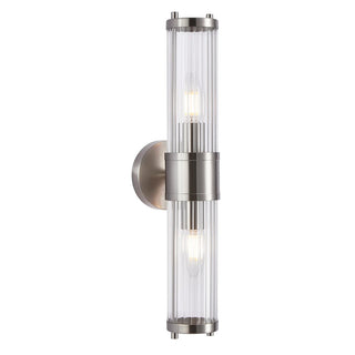 CLA TIEMPO: Interior Up/Down Tubular Clear Glass Wall Lights