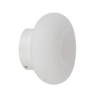 Telbix Tifton Wall Bracket white ribbed diffuser side profile