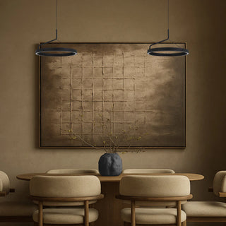 Telbix TRUVON 40 LED pendant over modern dining table