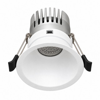 Telbix Elia 90 white deep recessed LED downlight with installed module