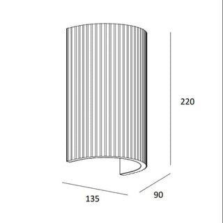 Torquay Gypsum Wall Light