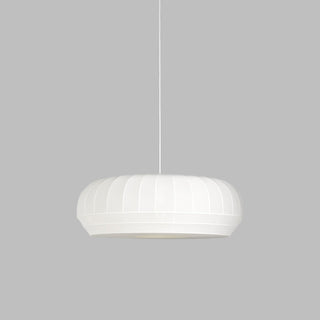 White pendant light on a gray background