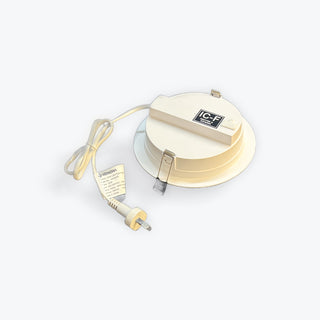 The Trenton 20W  LED downlight is a fixed light fitting with a slightly recessed face that comes complete with integrated LED driver & flex and plug connection.