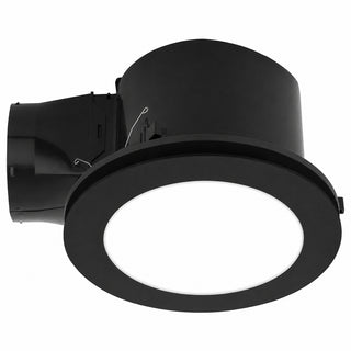 Mercator Turboline black exhaust fan with CCT LED light