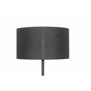 MILA Floor Lamp – black fabric drum shade close-up