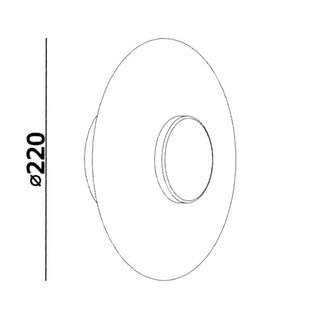 UFO Wall Lamp – Frosted Glass & Brushed Nickel