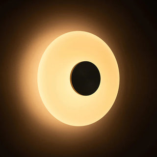 UFO Wall Lamp side angle with ambient glow